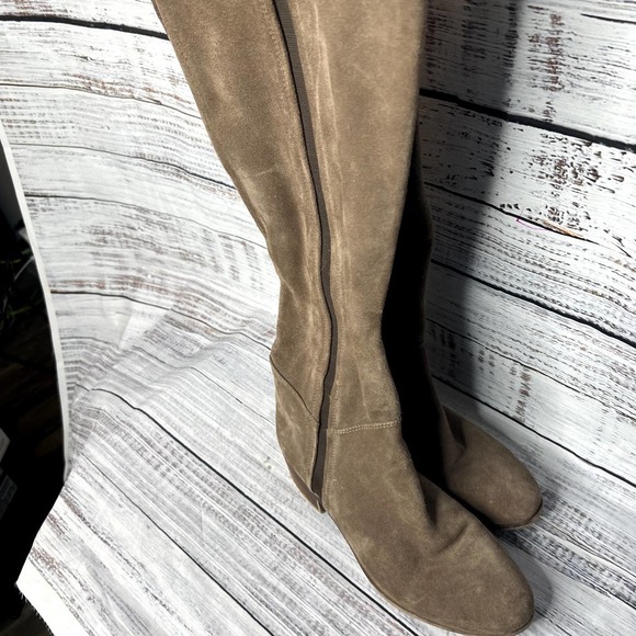 Steve Madden Taupe Over the Knee Boots - Picture 2 of 5